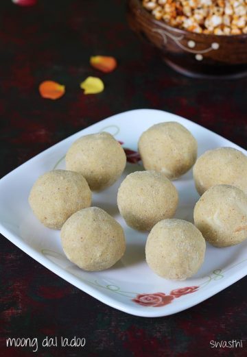 Moong dal ladoo recipe | How to make moong dal laddu recipe
