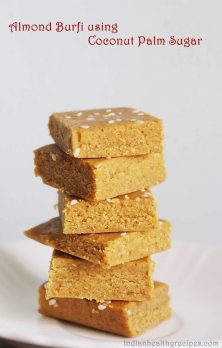 badam burfi using jaggery