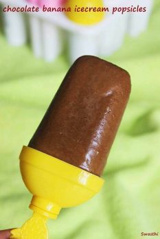 chocolate banana ice cream popsicle