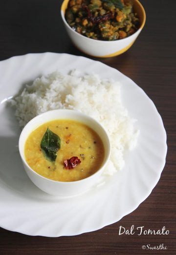 tomato pappu, tomato dal recipe