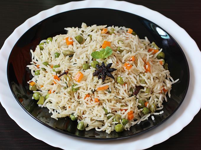 Pulao Recipe Video Veg Pulao Recipe Vegetable Pulav In Pressure Cooker