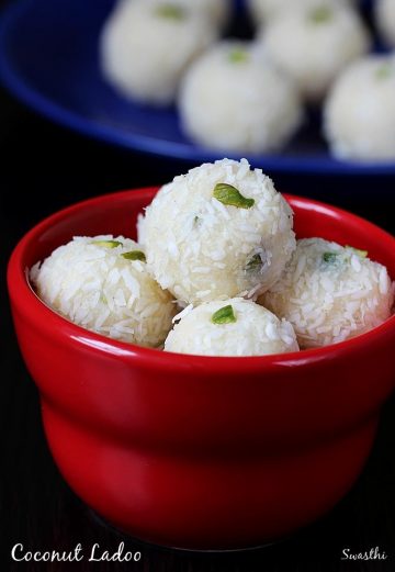 Coconut ladoo with condensed milk | Coconut balls recipe with milkmaid
