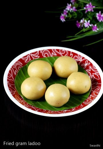 Maladu recipe | Fried gram or roasted gram ladoo recipe