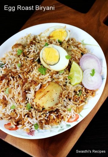 Egg roast biryani recipe video | How to make egg dum biryani recipe