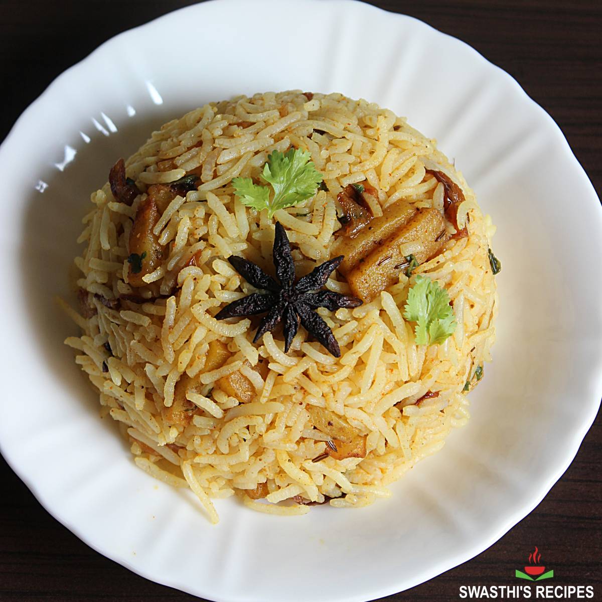 Potato Rice Aloo Rice Swasthi S Recipes