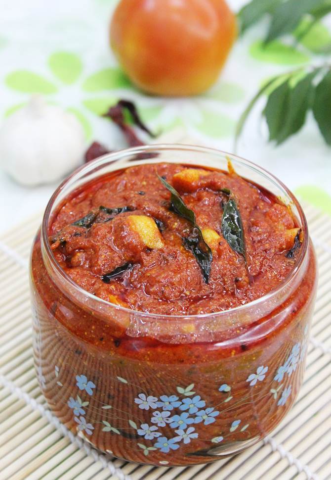 Tomato pickle recipe | How to make tomato pickle recipe | Tomato pachadi