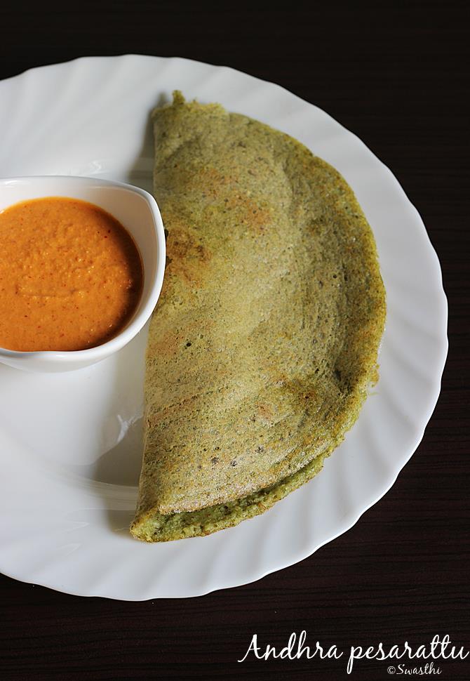 pesarattu recipe moong dal dosa