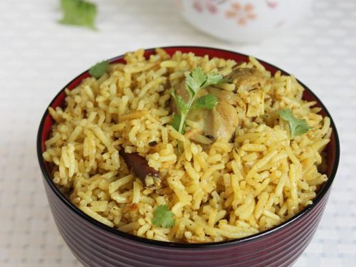 Andhra Chicken Biryani Recipe Quick Chicken Biryani In Pot Using Yogurt