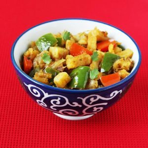 capsicum aloo recipe dry recipes