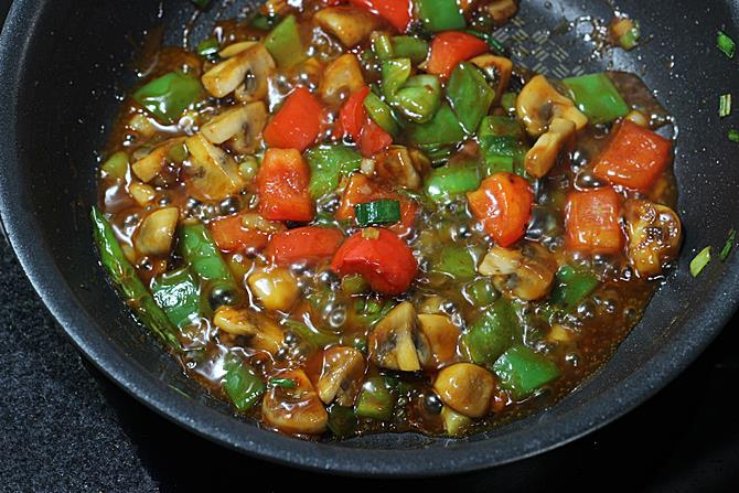 Chilli Mushroom Recipe How To Make Chilli Mushroom Swasthi S Recipes