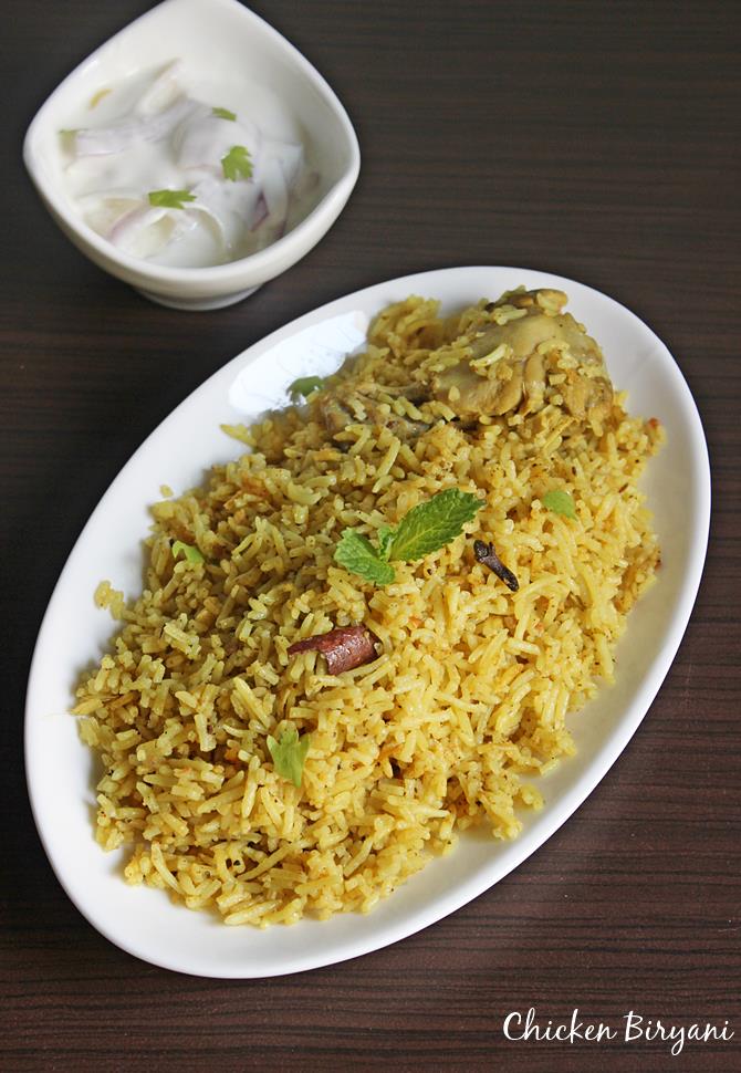 Muslim biryani recipe   How to make muslim chicken biriyani recipe - 58