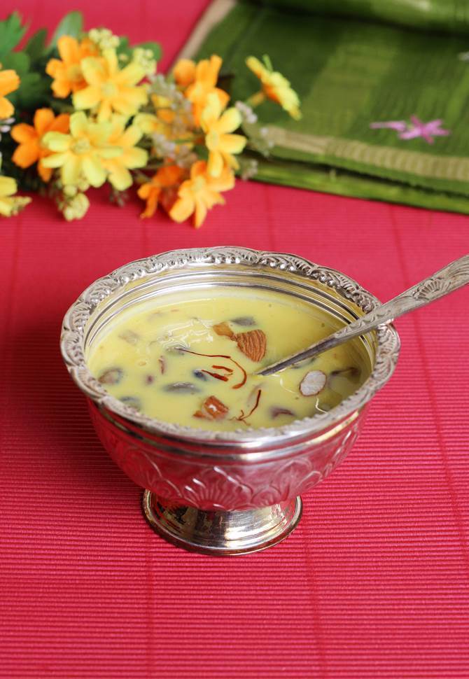 Badam kheer recipe | Badam payasam recipe | Almond kheer recipe