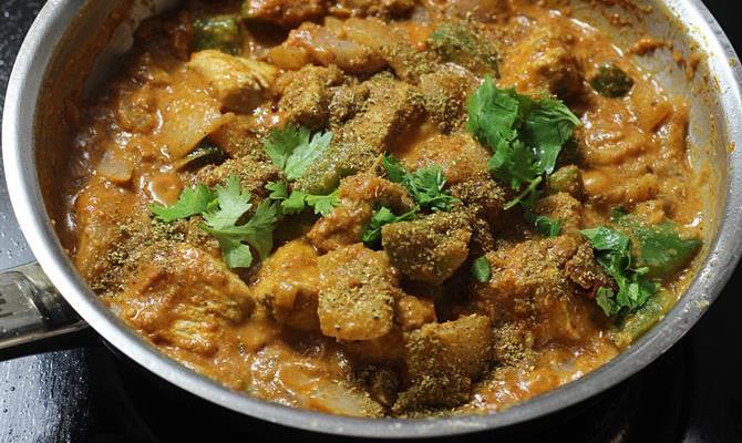 Kadai Chicken Recipe Chicken Karahi Swasthi S Recipes