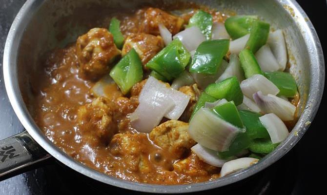 Kadai Chicken Recipe   Chicken Karahi   Swasthi s Recipes - 45