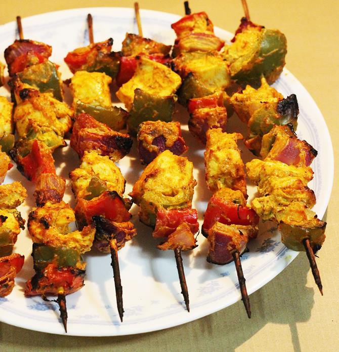 Chicken Tikka Recipe Swasthi S Recipes