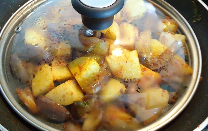 Eggplant Potato Recipe   Swasthi s Recipes - 86