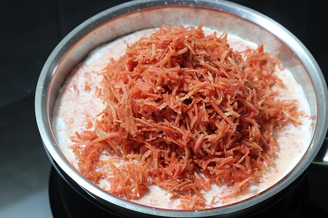 Carrot Halwa Recipe   Gajar ka Halwa   Swasthi s Recipes - 1