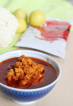 cauliflower pickle , avakaya recipe
