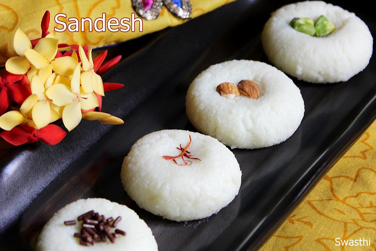 sandesh recipe - how to make bengali sandesh at home