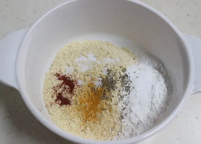 adding dry ingredients