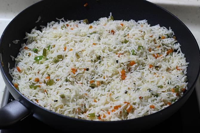 Image of home style veg fried rice
