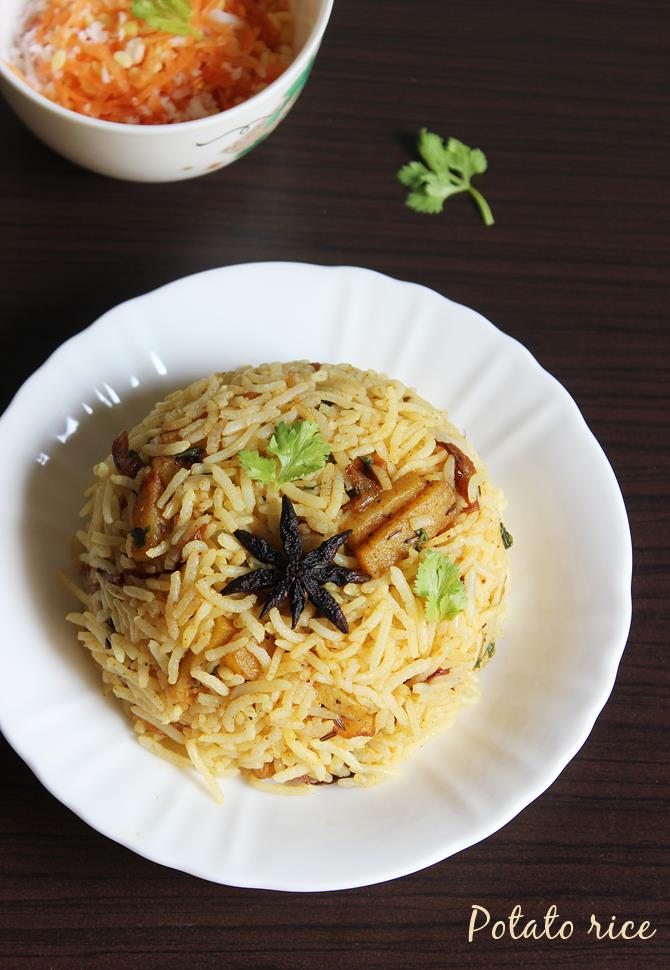 Potato rice   Potato pulao recipe   Aloo pulao recipe - 5