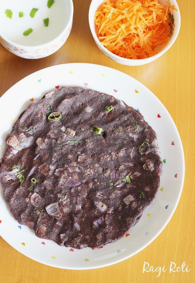 Ragi roti recipe  Ragi rotti   2 ways    Swasthi s Recipes - 99