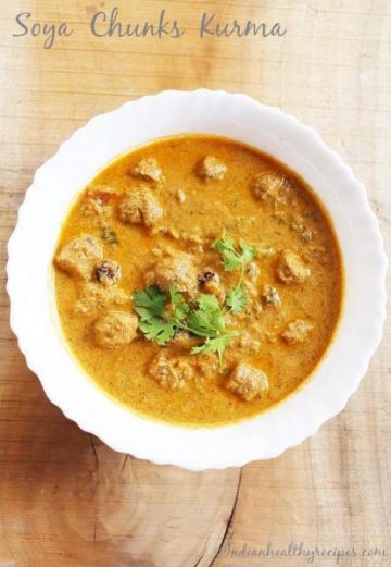 Soya chunks kurma curry recipe | Soya chunks recipes