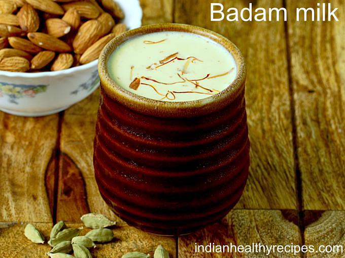 Badam Milk Recipe How To Make Badam Milk Swasthis Recipes