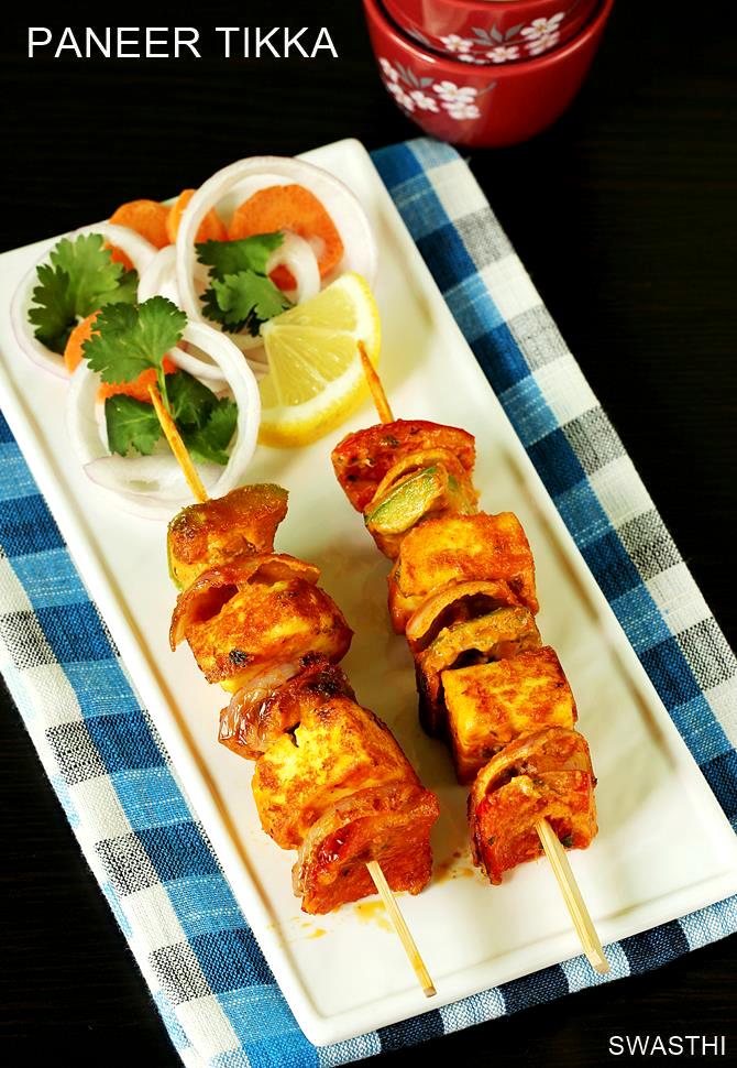 Paneer tikka recipe | How to make paneer tikka | Restaurant style ...