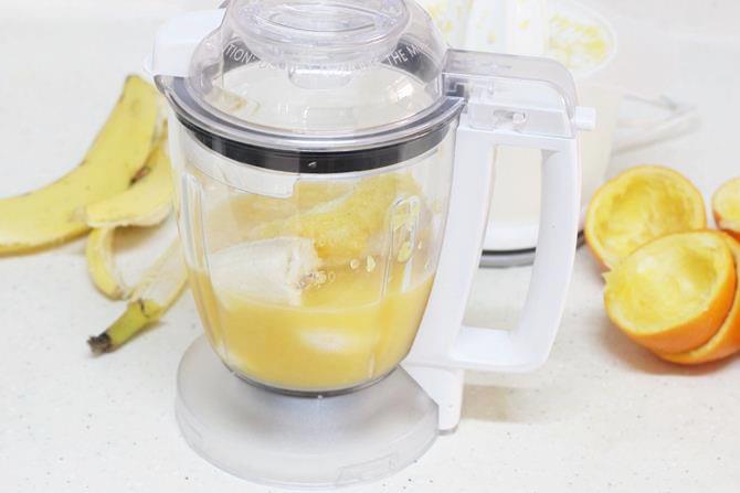 Orange banana smoothie recipe  How to make orange smoothie