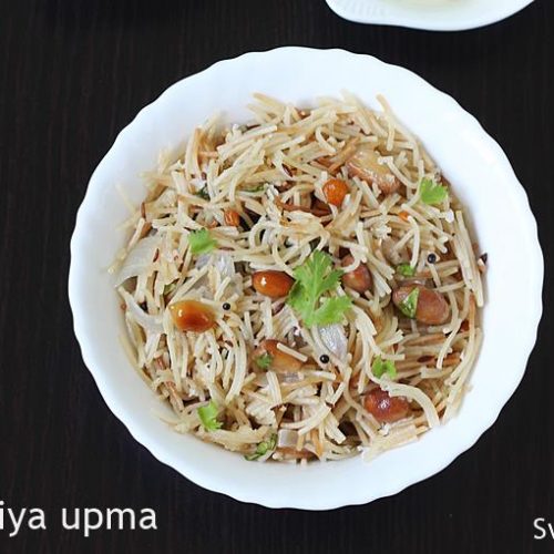 Semiya Upma Recipe | Vermicelli Upma - Swasthi's Recipes