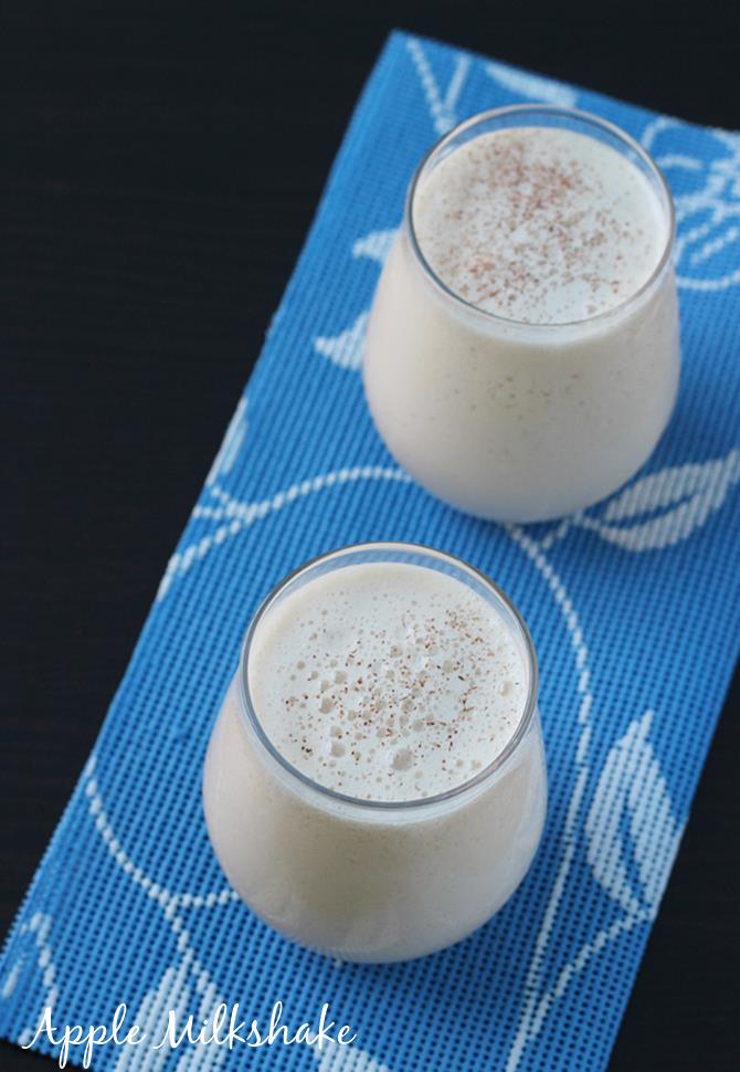 Apple milkshake recipe How to make apple milkshake recipe