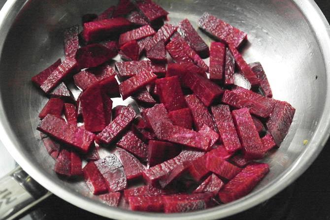 Beetroot chutney recipe  Beetroot pachadi    Swasthi s Recipes - 52