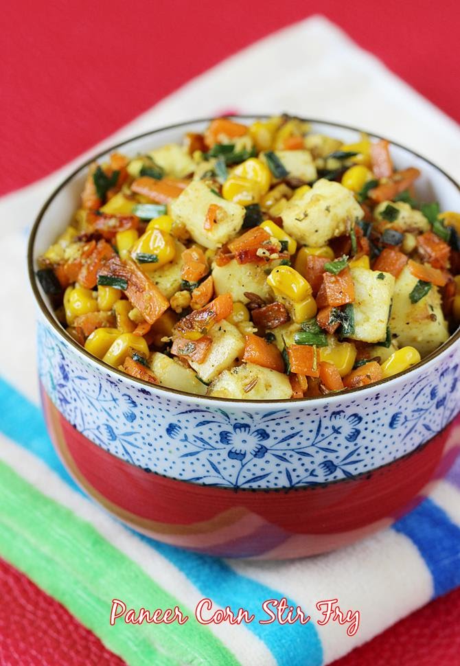 paneer fry with vegetables paneer stir fry easy paneer recipes