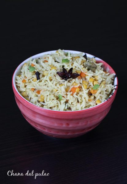 Chana dal pulao recipe | Chana dal rice for kids & toddlers