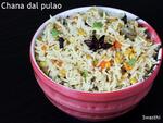 Chana Dal Pulao   Swasthi s Recipes - 86