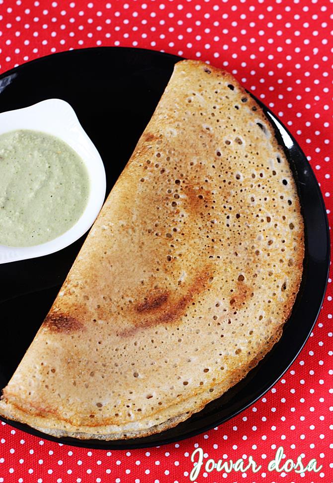 Jowar dosa   Jonna dosa recipe   Jolada dose   Jowar recipes - 48