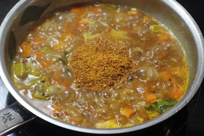 Sambar rice recipe  Sambar sadam    Swasthi s Recipes - 18