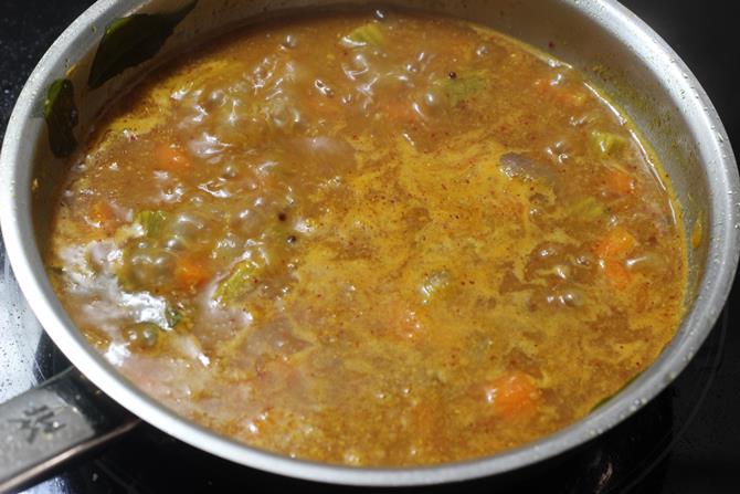 Sambar rice recipe  Sambar sadam    Swasthi s Recipes - 63