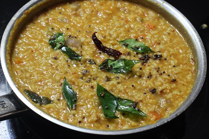 Sambar rice recipe  Sambar sadam    Swasthi s Recipes - 29