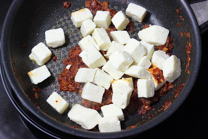 Garlic Paneer Recipe  Quick Paneer Starter    Swasthi s Recipes - 35