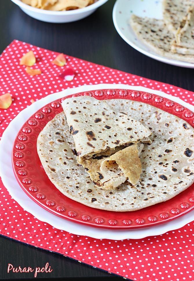 Puran poli recipe | Bobbatlu or Bobattu recipe | Holige recipe