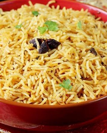 Biryani rice recipe | Kuska rice or plain biryani without veggies