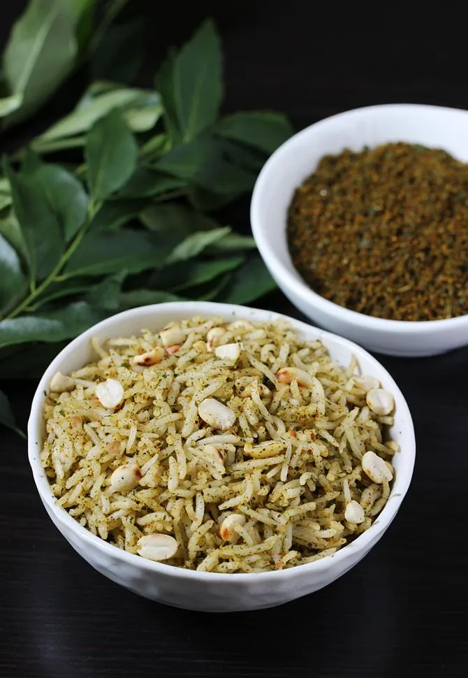 curry leaves powder rice