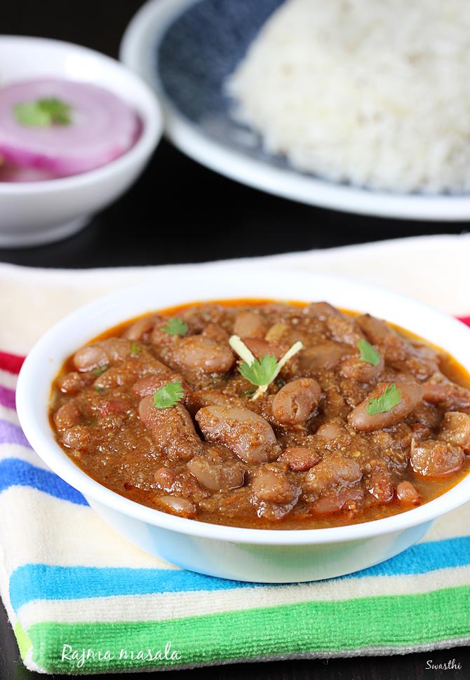 calories in 1 katori cooked rajma