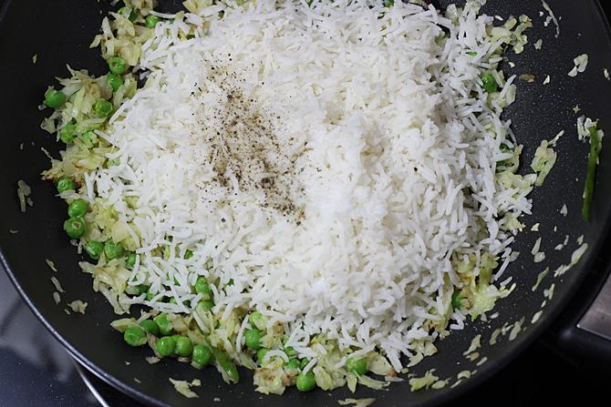 Cabbage Rice  Cabbage Fried Rice    Swasthi s Recipes - 22