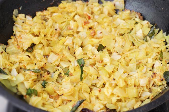 Steamed cabbage recipe - Swasthi's Recipes