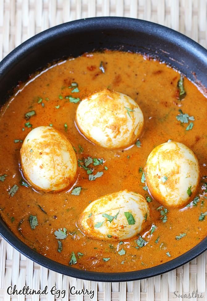 Chettinad egg curry recipe | South Indian egg curry recipes