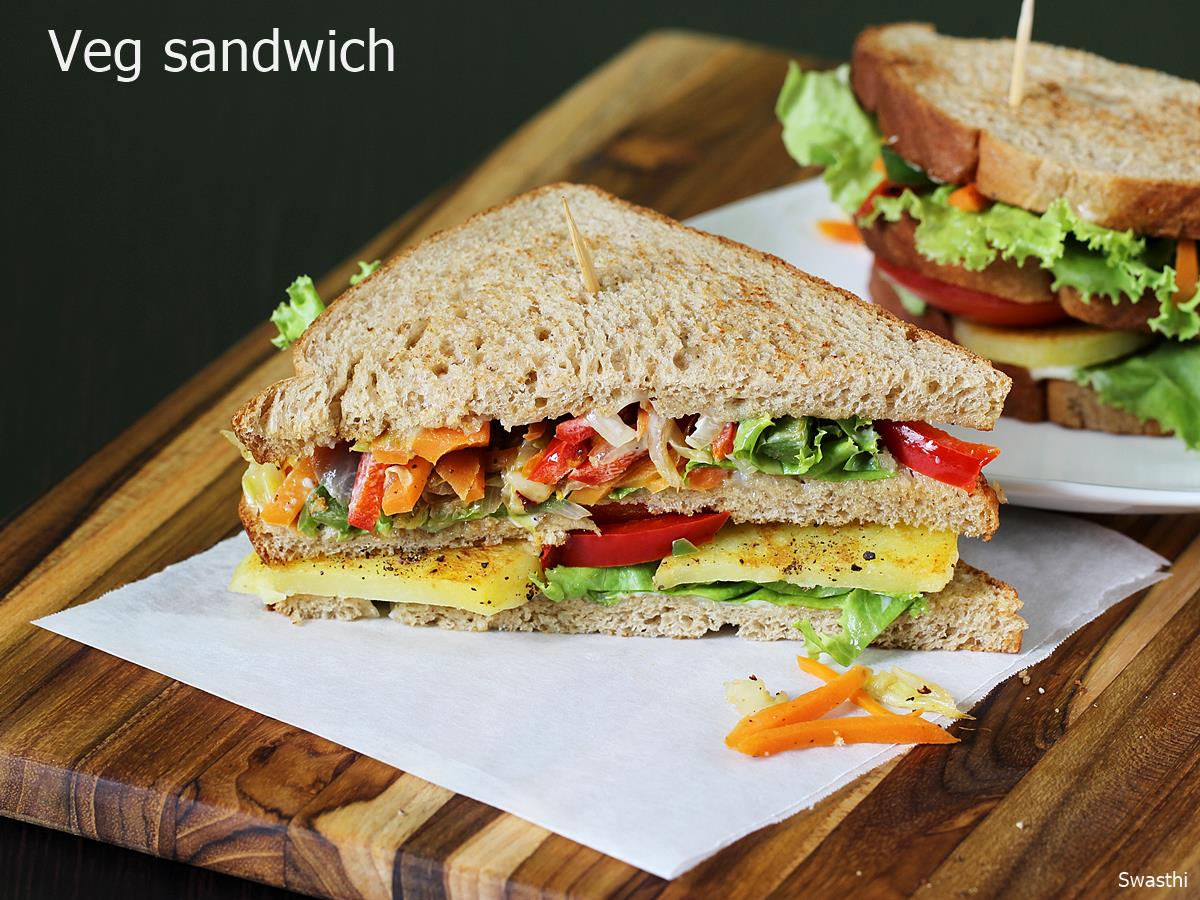 Veg sandwich recipes | 16 simple easy vegetable sandwich recipes
